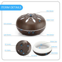 Diffusor De Aromaterapia Con Control Remoto Y Luz LED Cambiante De 7 Colores Máquina De Ultrasonidos Humidificador De Misting Frío Para Aceites Esenciales - details 6