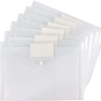 10pcs Bolsa De Archivo A4 Botón Color PP Plástico Para Oficina Almacenamiento De Datos Facturas Y Archivos - details 3
