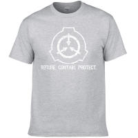 Camiseta Estampada SCP Badge Verano 2023 Cuello Redondo Manga Corta Estilo Hip Hop Harajuku Ropa Casual Para Hombres Y Mujeres - details 13