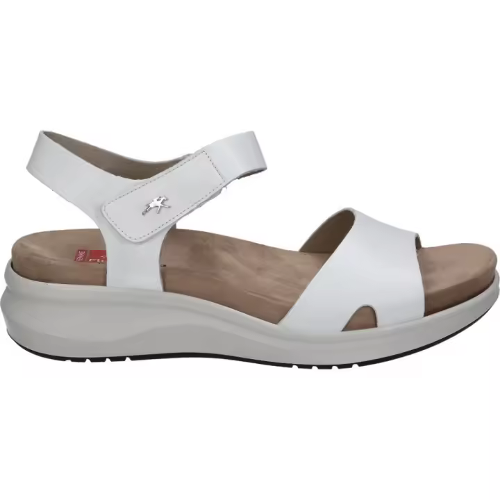 FLUCHOS | Sandalias de Piel Fluchos Yagon para Mujer – Sandalias con Cuña en Color Blanco – Sandalia con Velcro – de Piel – Cuña Media y Cómoda – Casual – Alta Calidad – Modelo F1475 - 1