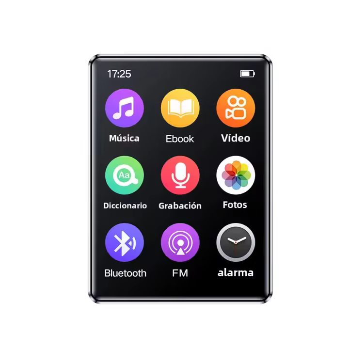 Nuevo MP3 Player 2024 Pantalla Completa De 2.4 Pulgadas Bluetooth 5.0 Walkman Portátil Deportivo Reproductor De Música Mp4 Video FM/EBook - 1