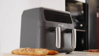 EVVO Freidora de aire sin aceite de 8L, 2800W, Doble Cesta, Antiadherente, Tecnología Dual Cyclone, 10 Programas, Hornea - details 1
