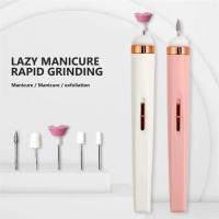 Herramienta De Manicura Eléctrica 5 En 1 Para Mujer Con Luz Portátil Mini Pulidora De Uñas Para Gel Y Maquillaje - details 0