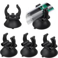 4Pcs Clip Para Calentador De Acuario Con Ventosa De 0.98 Pulgadas Clip Estándar Para Soporte De Varilla De Calentador Negro Para Tanque De Peces - details 0