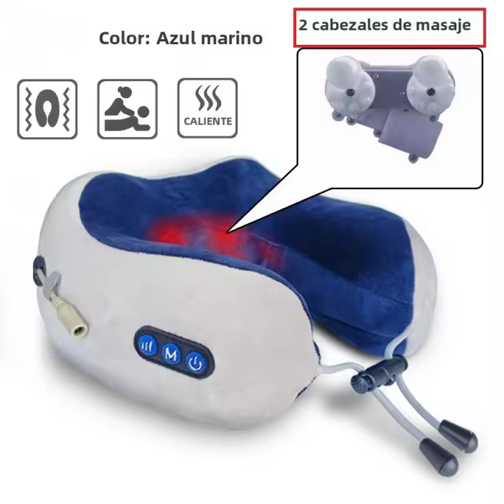 Masajeador De Cuello Recargable En Forma De U Almohada Multifuncional Portátil Para Hombros Masajeador De Cervical Relaxante Para Casa Coche Exterior - 1