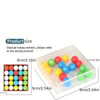 Juego Educativo Interactivo Para Niños Y Adultos Tablero De Ajedrez Flexible Juguete De Rolo De Bola En La Palma De La Mano - details 4