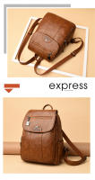 Mochila De Cuero Genuino Para Mujer 2024 Alta Calidad Vintage Bolso De Viaje Escolar Para Niñas Bolsa De Hombro Arco Iris - details 19