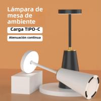 Lámpara De Mesa Sin Cable Recargable USB Con Batería De 4000mAh Táctil De 3 Colores Dimmer Luz De Escritorio Lámpara De Noche Para Cama - details 0