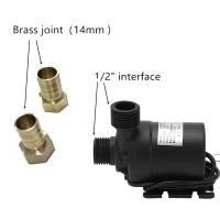 Bomba De Agua Sujeta Al Submersible 12v Alta Presión Ultra Silenciosa Solar DC 24V Elevación 5M 800L/H Motor Sin Escobillas Con Conector Rápido - details 2