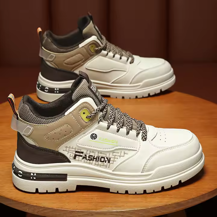 Zapatos De Casualidad Para Hombre Verano/Otoño Suela Suave Zapatillas Deportivas Para Caminar Zapatos Vulcanizados Gruesos Para Exterior - 1
