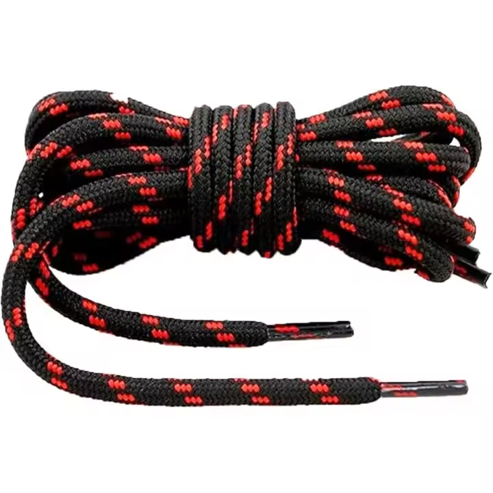 Cordón redondo para botas: 2 pares de cordones para botas, cordones para botas de senderismo, cordones para botas de trabajo, cordones para botas de trabajo resistentes - 1