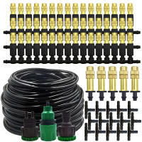 Sistema De Enfriamiento Por Neblinación Al Aire Libre 15M-30M Para Jardín Con Rojellón De Latón 1/4'' Y Tubo De 4/7mm Para Patio Estufa De Invernadero - details 0