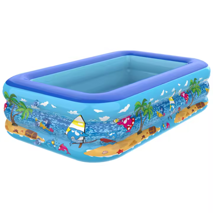 Piscina Inflable Para La Familia Adecuada Para Adultos Y Niños Juguete De Agua Para Fiestas Outdoor E Indoor Para Verano PVC Patrón Cartoon - 1
