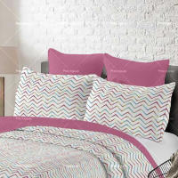 Juego de cama sencillo de tres piezas de algodón puro + 2 fundas de almohada para las cuatro estaciones. - details 4