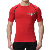 Camiseta De Compresión Para Hombres Con Imagen De Alas Cristianas Deporte Tees Top Para Gimnasio Running Camiseta Básica - details 9