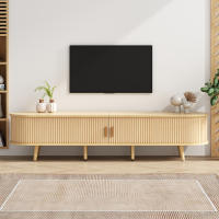 Muela TV Salón con Almacén + Mesa Redonda MDF Grano de Madera 2 cajas, capacidad de carga 30KG Dimensiones 175x40x42cm - details 0