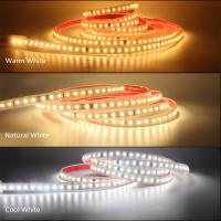 Tira De Luz LED SMD 2835 Impermeable 120LEDs/m 1M 2M 3M 4M 5M 10M 15M 20M Blanco Cálido Flexible Iluminación De Habitaciones - details 1
