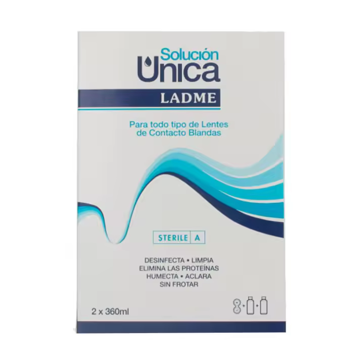 Ladme Solución Única 360 Ml Duplo para Limpieza Profunda y Cuidado Ocular - 1