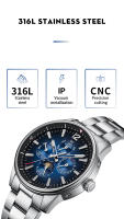 Reloj Mecánico Automático WM Watch Welly Merck Para Hombre Multi-función Resistente Al Agua Con Crowns Ocultas Cristal De Zafiro WM160 - details 9