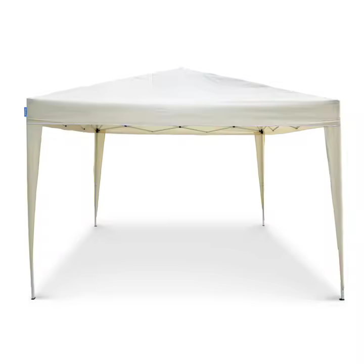 Goodyear - Carpa Plegable 3x3 M Beige Multifuncional | Ideal para Jardín, Terraza, Playa | Bolsa de Transporte | 4 Cortavientos | Estructura de Acero | Fácil montaje y transporte | Protección UV30+  | Mayor protección contra el viento - 1