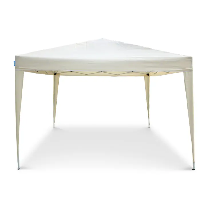 Goodyear - Carpa Plegable 3x3 M Beige Multifuncional | Ideal para Jardín, Terraza, Playa | Bolsa de Transporte | 4 Cortavientos | Estructura de Acero | Fácil montaje y transporte | Protección UV30+  | Mayor protección contra el viento - 1
