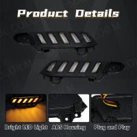 Luces Diurnas LED Para Toyota Tacoma 2016-2023 Luz Blanca DRL Y Señal De Giro Amarilla 12V Instalación Directa Accesorio De Coche - details 2