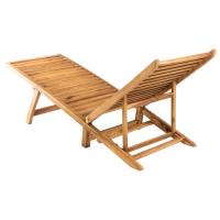 vidaXL Tumbona de madera maciza de teca Sillas de Exterior Ideal para jardín, playa, piscina, terraza Tumbona Piscina Tumbonas Playa Tumbonas Jardín Exterior - details 3