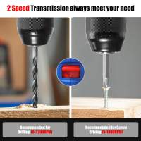 16.8V Rechargeable BrushlessElectric Drill Cordless Screwdriver Power Tools Set Household Maintenance Repair Rechargeable Lithium Battery - details 3