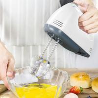 Batidora de mano eléctrica, batidora de 7 velocidades, batidora de mano con batidora y gancho para amasar, para pasteles, nata, brownies - details 0