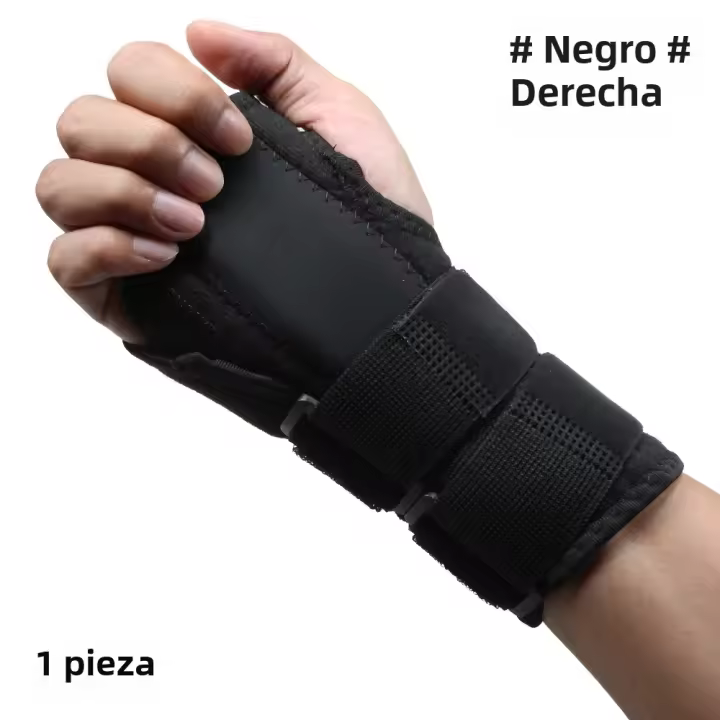 1PCS Soporte De Muñeca Para Tunnel Carpal Con 2 Correas Y Splint Metálico Estabilizador Alivia La Tenosinovitis Y Artritis - 1