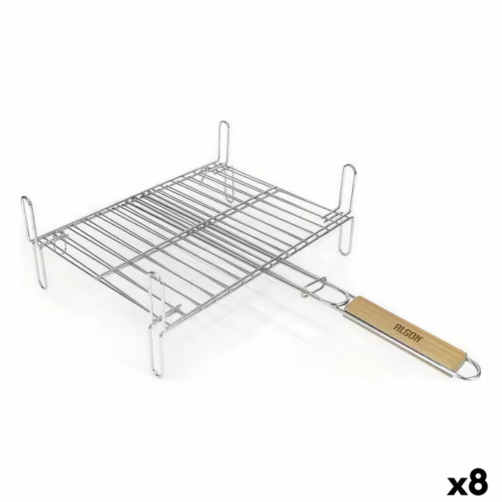 Parrilla Algon Patas Barbacoa 35 x 25 x 14 cm (8 Unidades) - 1