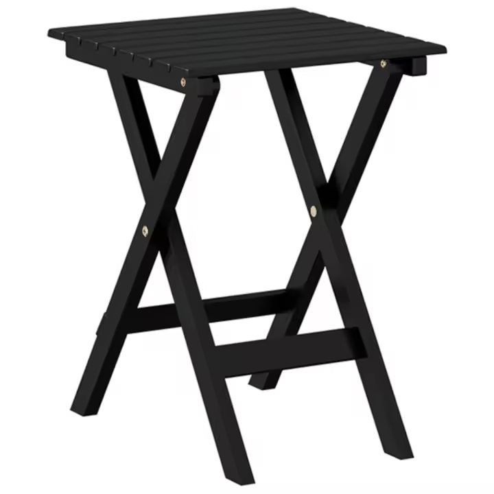 Mesa Auxiliar plegable Madera de Álamo Negro - 1