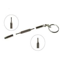 Kit De Reparación De Ópticas Y Relojes Portátil 3 En 1 Con Llavero Herramienta De Destornillador Para Gafas Y Solares - details 1
