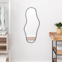 vidaXL Espejo de Pared Dorado Colgante Dormitorio Tocador Salón Decoración Color Dorado,  Negro,  Plateado y mas - details 1