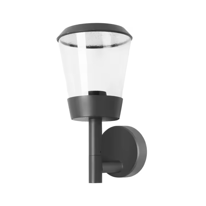 FORLIGHT Elaine - Baliza de Jardín de 60cm para Bombilla E27 con IP54 para Exterior de Color Gris Urbano - 1