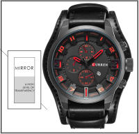 Reloj CURREN Para Hombre Marca Top Moda Casual Y Negocios Reloj De Pulsera Cuarzo Impermeable Con Fecha Correa De Cuero Dial Redondo - details 9
