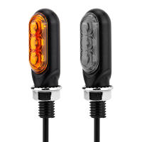 Luz De Señalización LED Mini Para Motocicleta Ambar Fluyendo Direccional Intermitente Para Cafe Racer - details 1