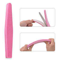 Archito De Uñas De Acero Inoxidable Con 10 Piezas De Papel De Lijar Repuesto Adhesivo Pads De Mano Doble Lado Remover Callos - details 2