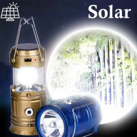 Linterna Portátil Recargable USB Y Solar Luz LED Potente Impermeable Para Pesca Al Aire Libre Camping Senderismo Trabajo Emergencias - details 4