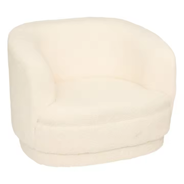 Sillón Atmosphera Bouclette Blanco de Poliéster y Contrachapado - 1