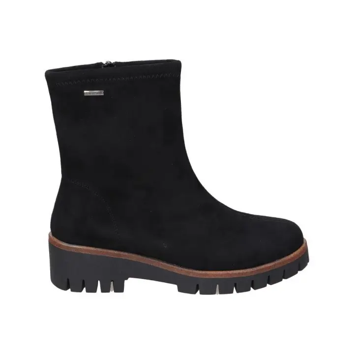 CALZAZUL-FLEX | Botines de Piel Calzazul-Flex para Mujer – Botines con Cuña en Color Negro – Botín con Cremallera Lateral – De Piel – Cuña Baja y Cómoda – Alta Calidad – Modelo 9051 - 1