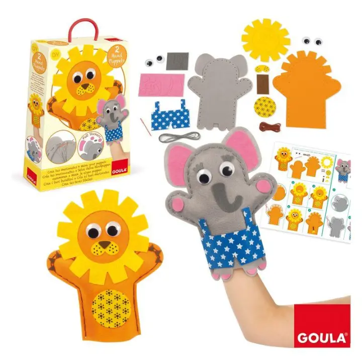 Goula Crea Marionetas Leon Elefante - 1