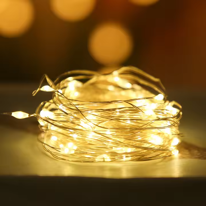 Luces De Cadena LED 5/10M Para Decoración De Jardín Y Exterior Impermeables Luces De Navidad Guirnalda De Hadas Para Fiesta De Año Nuevo Ramadan Y Pascua - 1
