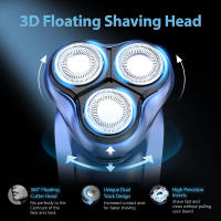 Afeitadora Eléctrica Sejoy Para Hombres Recargable a Prueba De Agua Afeitadora Rotatoria Portátil Para Viajes Con Trimmer De Barba Regalo Ideal - details 3