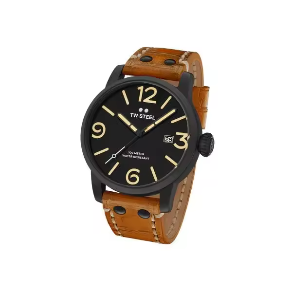 Reloj TW Steel Maverick MS31 con correa de piel marrón TW STEEL - 1
