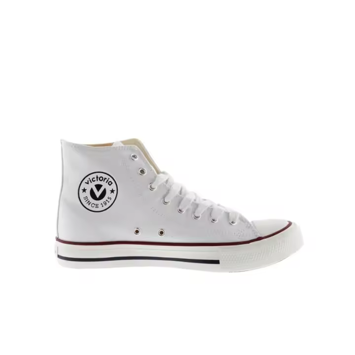 Victoria 106500 Zapatillas abotinadas para mujer blancas en textil y sintético 84417 - 1