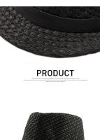 Sombrero De Paja Transpirable Para Hombres Y Mujeres Moda Coreana Simplicidad Estilo Jazz Protección Solar Verano - details 6