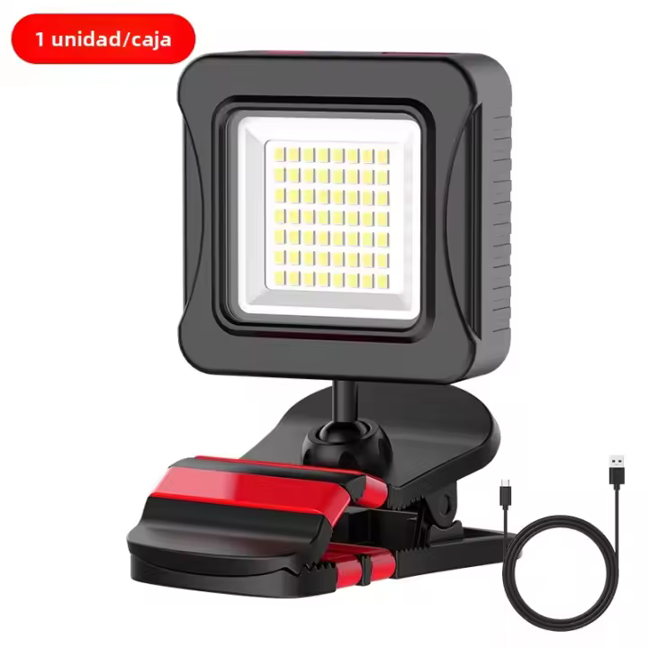 Lámpara De Clip LED Alta Brillante Luz Versátil De Trabajo Luz De Emergencia Luz Exterior Gran Salida De Energía Spot Portátil - 1
