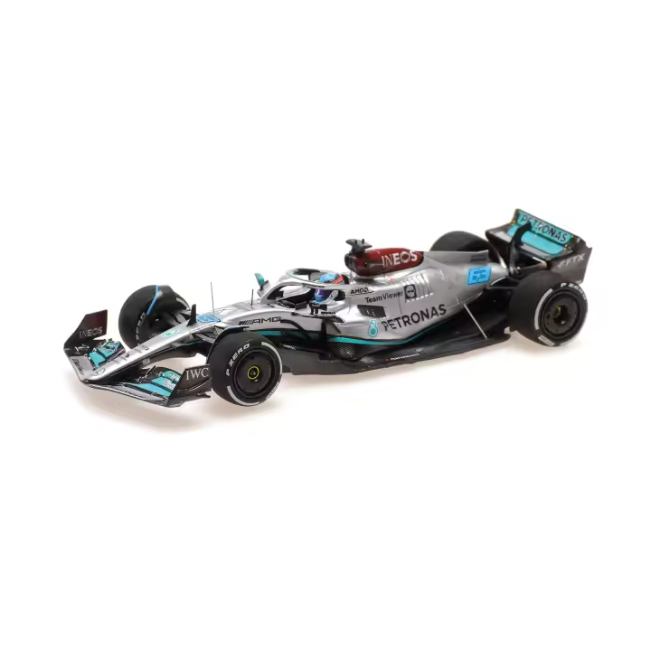 MINICHAMPS 1/43 MERCEDES AMG W13 GEORGE RUSSELL 3rd LUGAR GP FRANCÉS 2022 - 417221263 - 1