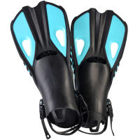Aletas De Natación Ajustables De Silicona Para Adultos Y Niños Zapatos De Nado Cortos Para Diversión Y Viajes Talla Abierta Unisex - details 8